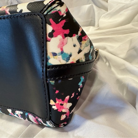 Kate Spade Black Floral Brightwater Dr Rachelle Satchel - Picture 4 of 16